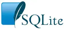 SQLite Logo : A blue feather
