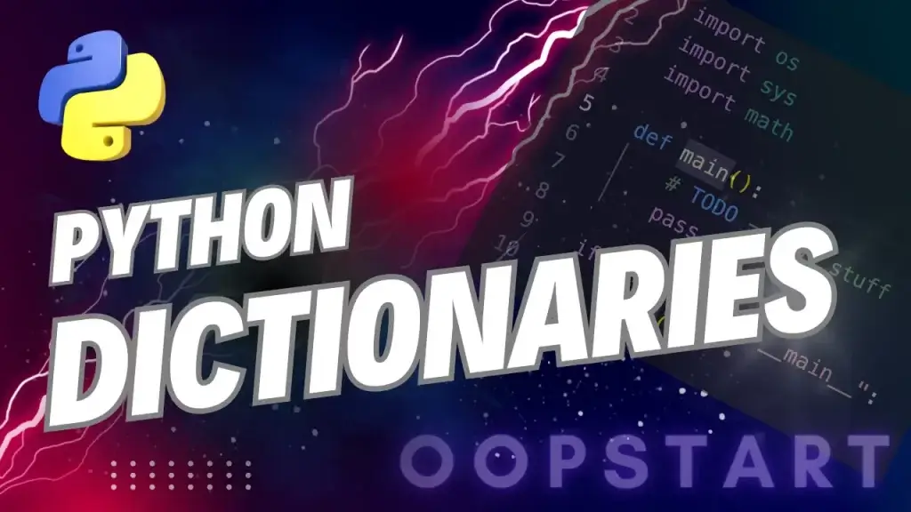 Lightning bolt and Python code snippet with "Python Classes" in blocky caps